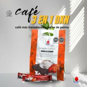 café 3 en 1 DXN paquete de 21 g x 20 sobres