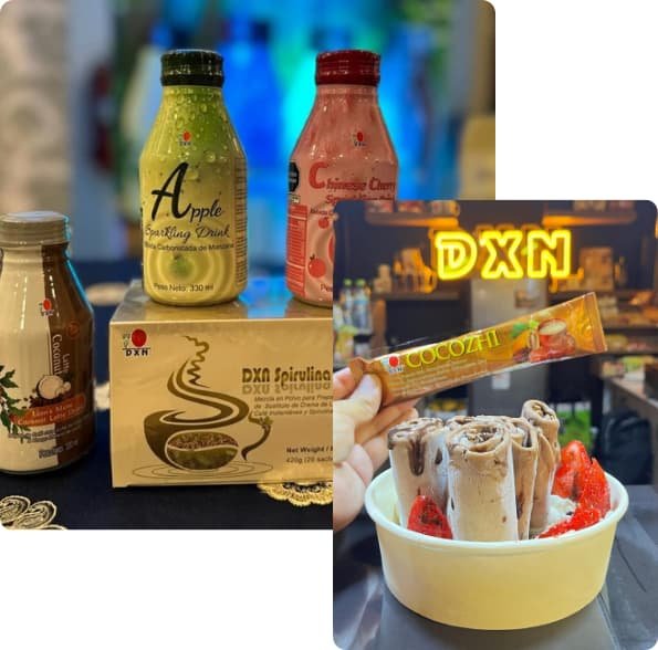 Bebidas y postres de DXN